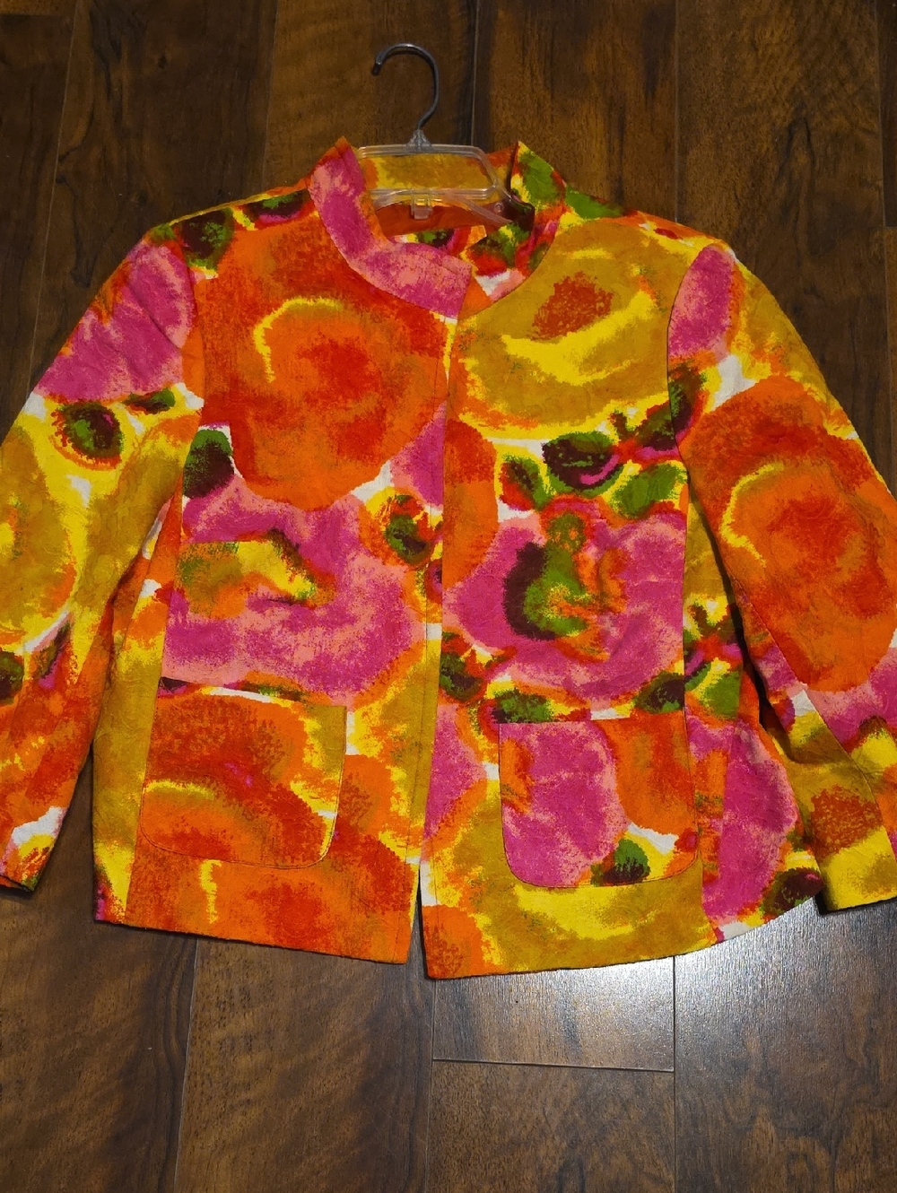 Anthracite by Muse Bright Floral Jacket, L